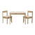 IKEA LÄTT Kindertisch mit 2 Stühlen, weiß, Kiefer - 