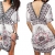 Angerella Damen V-Ausschnitt Pareos & Strandkleider ertuschung Kleid Strand Rock (COP007-W1) - 