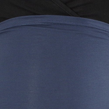 Bauchband für Schwangere im Doppelpack von HERZMUTTER, 6000 (Blau/Grau-gestreift, M) - 