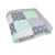 BEBILINO ® Baby Krabbeldecke Spieldecke & Laufgittereinlage groß und weich gepolstert MINT GRAU (120 x 120 cm) -