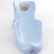 GoFuture Babybadewanne + höhenverstellbarem Ständer + Badesitz + Abflussset (Abfluss, Schlauch) - Happy Schildkröte in Blau - 