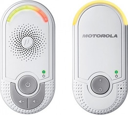 Motorola MBP 8 - Digitales Audio Babyphone mit DECT-Technologie und bis zu 50 Meter Reichweite, weiß -