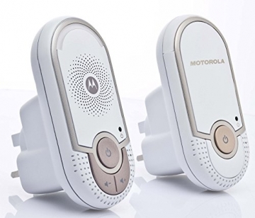 Motorola MBP 8 - Digitales Audio Babyphone mit DECT-Technologie und bis zu 50 Meter Reichweite, weiß - 