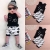 Tiaobug Baby Unisex Outfits Sommer Kleidung Set ärmellose Top Shirt + Kurze Hose Baby Kleidung Baumwolle für Kleinkind Schwarz+weiß 68-80 (Herstellergröße: 70) - 